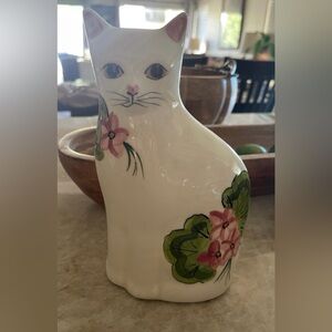 N.S. Gustin Company ceramic Cat figurine